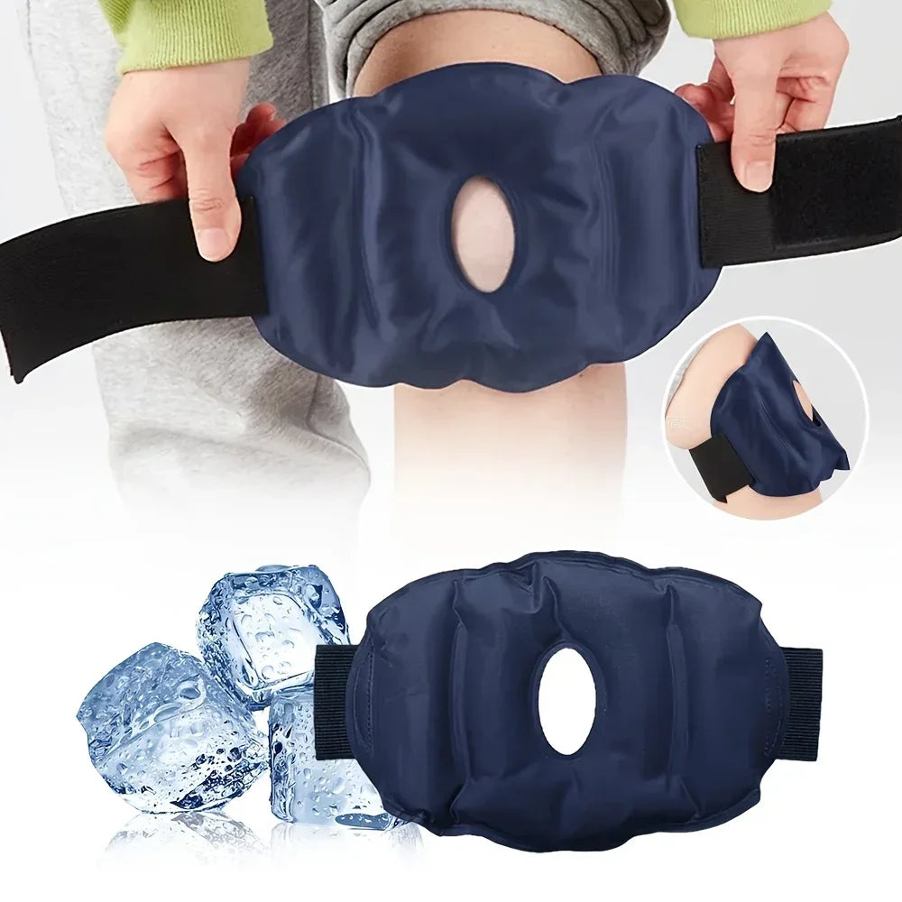 2 PCS Set Knee Cold Pack for Outdoor Sports Injuries, Reusable Ice Gel Pack Wrap for Knee Replacement Surgery, Pain Relief Ice Cold Therapy, Arthritis, Swelling Treatment Health Care Accessories