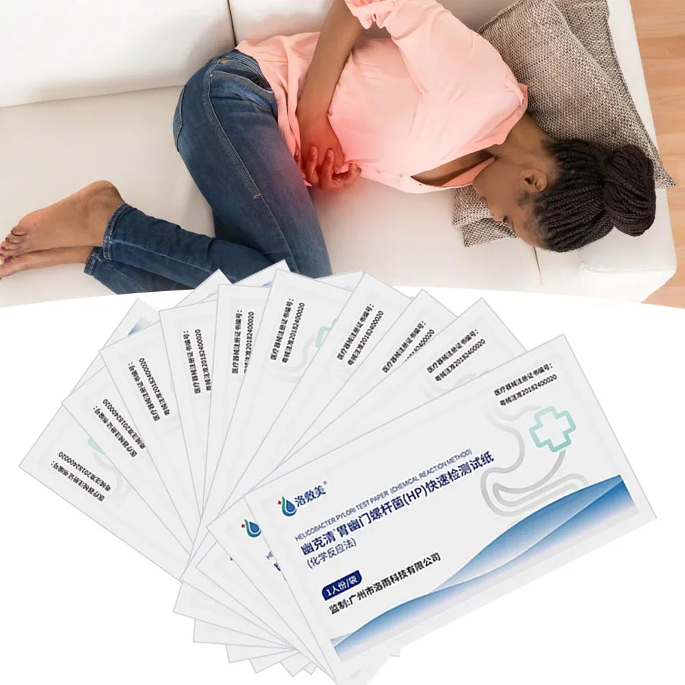 Buy 10 Get 12 Free Physical Health Testing Helicobacter Pylori Detection Oral Saliva Self Test Stomach Pain Gastritis Measure Rapid Accuracy Health Care Tools Sets