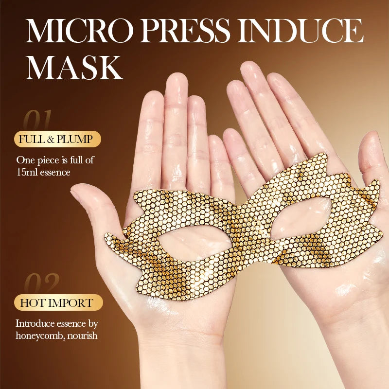 10PCS Set Korean Caffeine Golden Peptide Eye Mask Anti Wrinkle Dark Circle Moisturizing Anti wrinkle Anti-Aging Eye Patches Skin Care