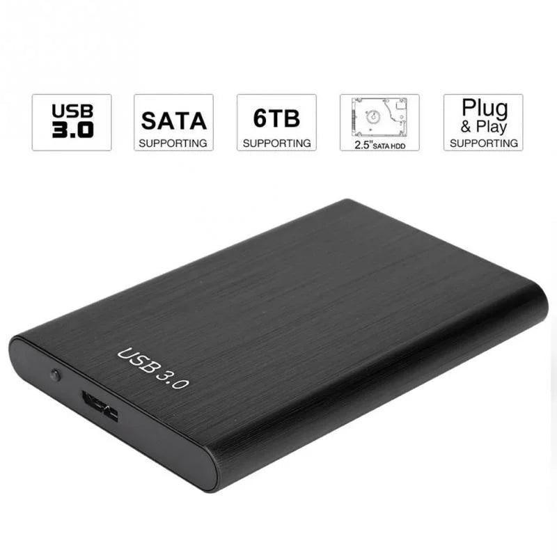 High Speed Portable External Hard Disk Mass Storage USB3.0 Interface 2TB -128TB Memory Metal Material  Plug and Play