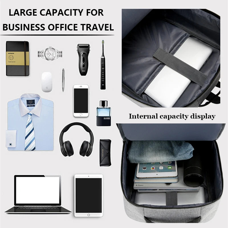 Waterproof Business Backpack Men USB  Backpacks 15.6 Inch Laptop Backpack Large Capacity Backpacks for Men Back Pack Bags