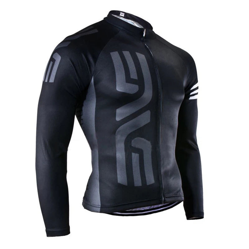 Cycling Jersey Long Sleeve for Men Bicycle Clothing Long Pants with Gel Padding 2024 Spring  Autumn