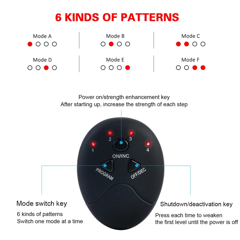 NEW Arrivals Women Men Wireless EMS Muscle Stimulator Toner ABS Abdominal  Hip Trainer Weight Loss Fitness Shaping  Electric  Body Slimming Massager Sports Supplies