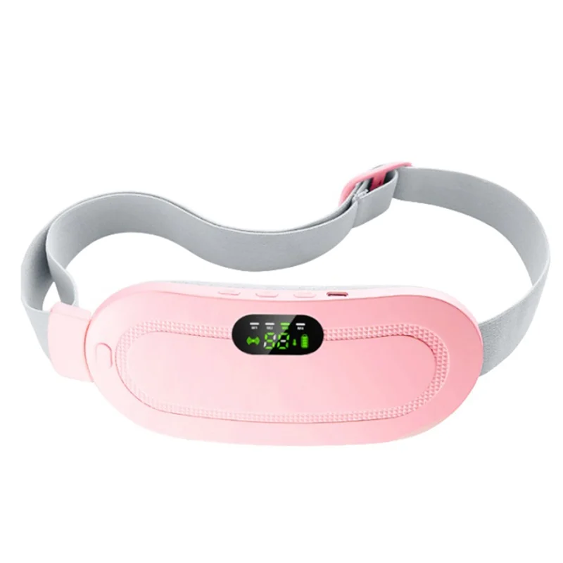 NEW A84Z-Menstrual Heating Pad Smart Warm Palace Belt Period Pain  Relief Waist Pain Uterus Vibrating Abdominal Massager Electric Waist Belt Women Personal Care Supplies