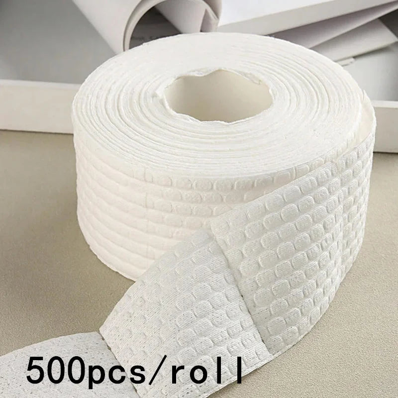 1000 PCS Set Roll Nail Cotton Wipes UV Gel Nail Tips Polish Remover Cleaner Lint Paper Pad Soak Nail Art Cleaning Manicure Tools Set Nail Care Supplies