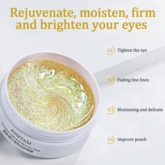 NEW 60 PCS Set Korean Crystal Collagen Eye Mask Anti Dark Circle Eye Bags Removal Hydrating Firming Eyes Gel Sleeping Masks Moisturizing Eye Patch Women Skin Care Accessories Korean Products Supplies