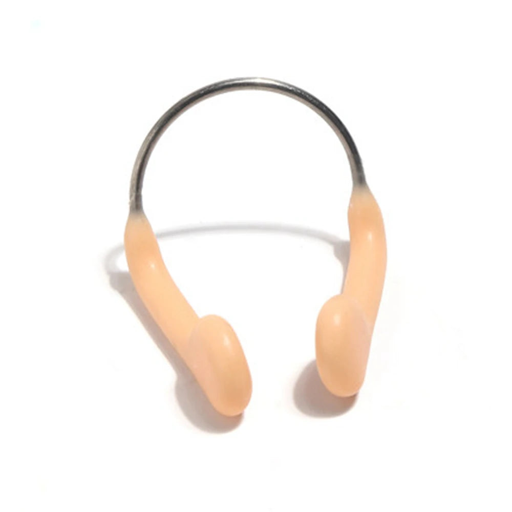 3 PCS Set S-M Size Durable No-Skid Soft Silicone Steel Wire Nose Clip for Women Men Swimming Diving Water Sports Set Swimming Nose Clip