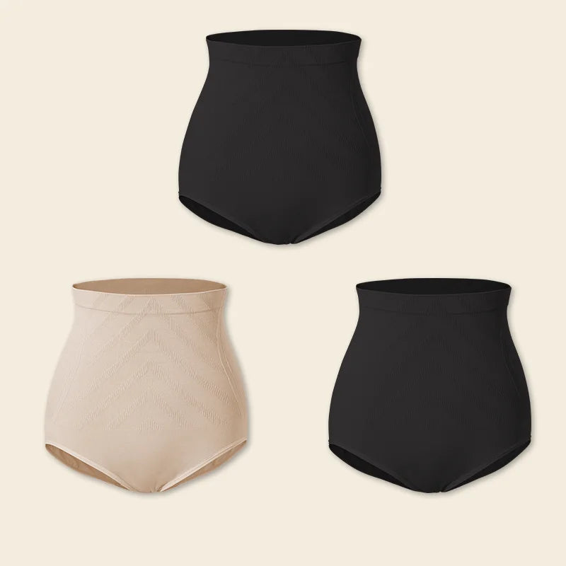 3 PCS Set Slimming High Waist Tummy Control Panties Women Briefs Panty Shaper Slimming Underwear Butt Lifter Belly Body Shapewear