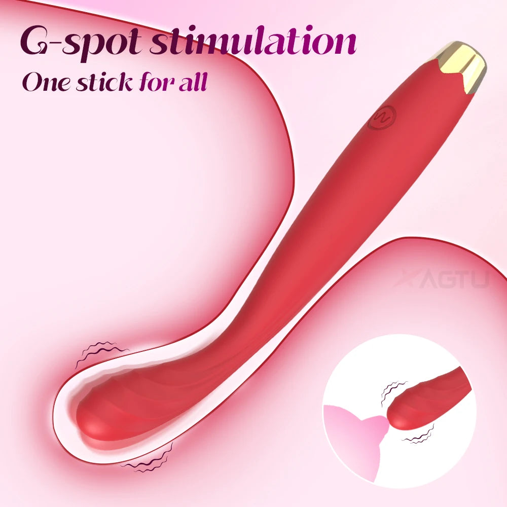 Beginner G-Spot Vibrator for Women 8 Seconds to Orgasm Finger Shaped Vibes Nipple Clitoris Stimulator Sex Toys for Adult Female