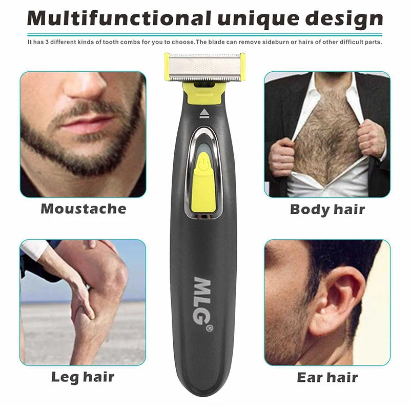 NEW Upgraded Electric Shaver For Men and Women Portable Full Body Trimmer USB T Shaped Blade Razor For Beard Armpit For Washable Women Men Grooming Accessories Hair Care Supplies