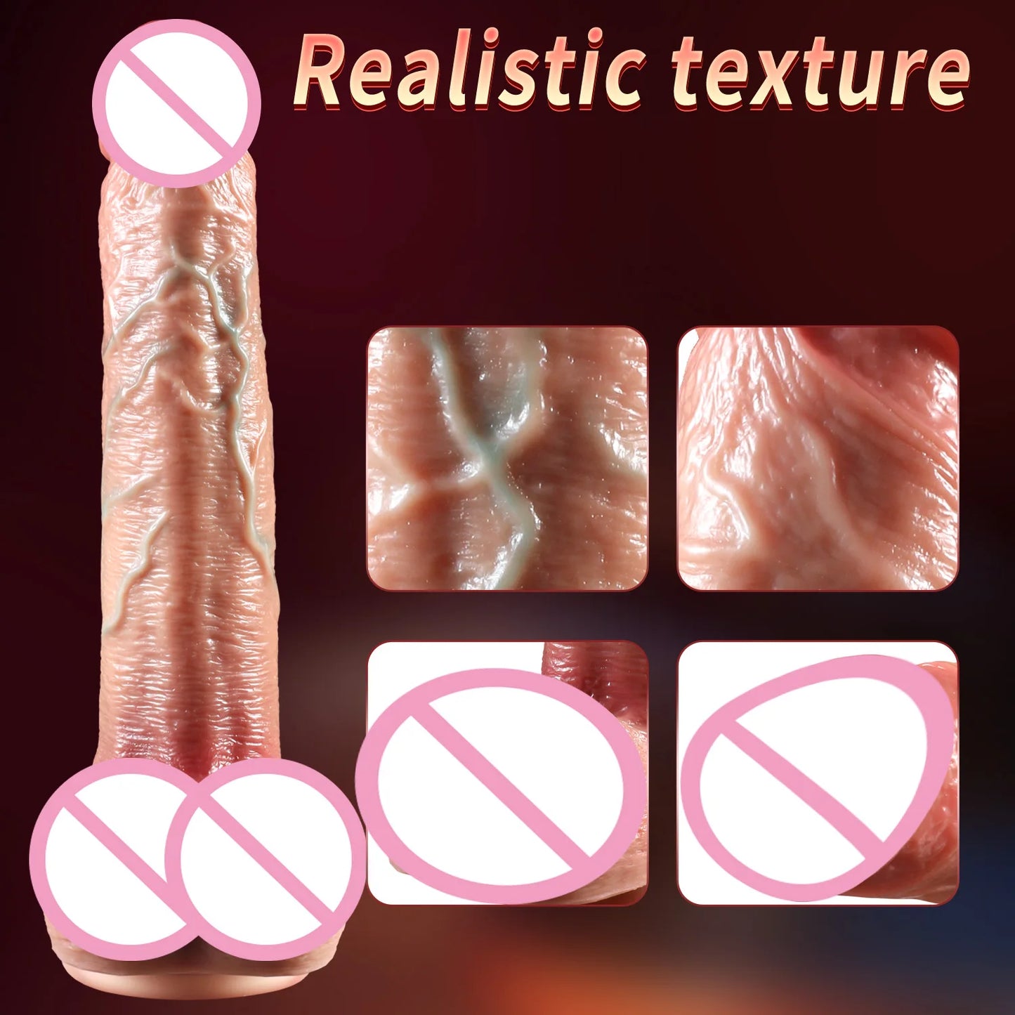 NEW Arrivals 26,5cm Super Long Telescopic Dildo Vibrator Huge Penis Anal Thrusting Realistic Dildos Anal Plug Stimulation Dick Sex Toys For Women Endless Pleasure Adults Sex Store Products