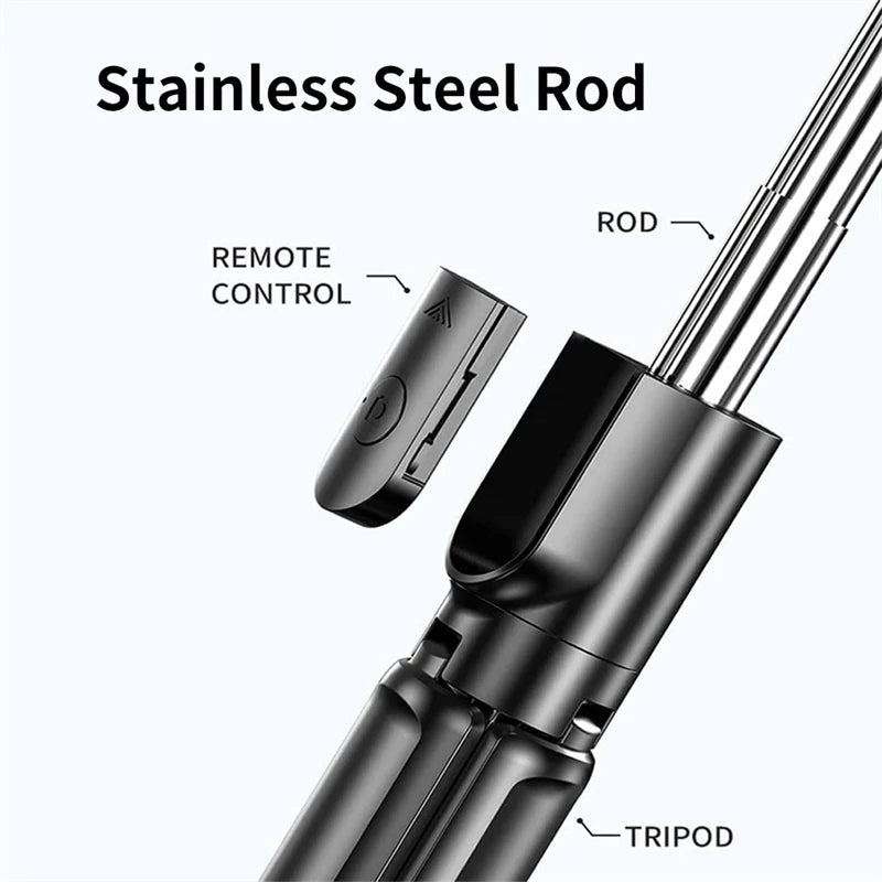 Handheld 360 Degree Flexible Sports Camera Monopod Stand Mobile Phone Holder Mini Selfie Stick Tripod With Wireless Remote