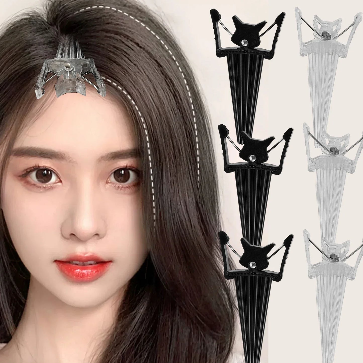 5-10 PCS Set Hair Root Volumizing Hair Clip Natural Fluffy Hairpin Instant Skull Top Hairs Styling Tool Unisex Korean Simple Hair Accessories
