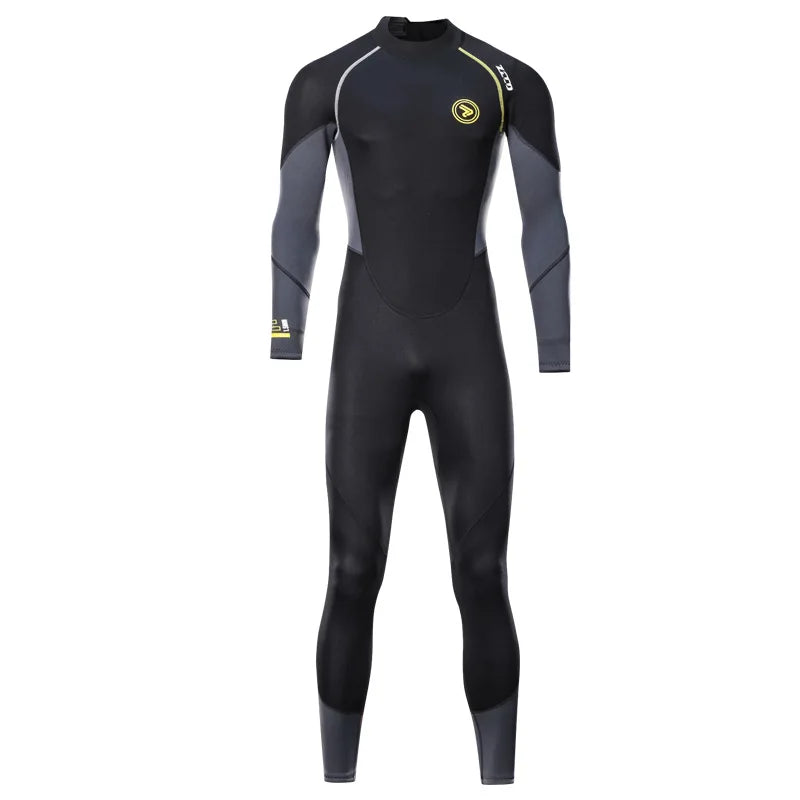 3MM Neoprene Professional Wetsuits S-4XL Extra Plus Size Full Body Scuba Diving Suit Men Snorkeling Surfing Swimming Long Sleeve Keep Warm Water Wetsuits Water Sports Apparel Supplies
