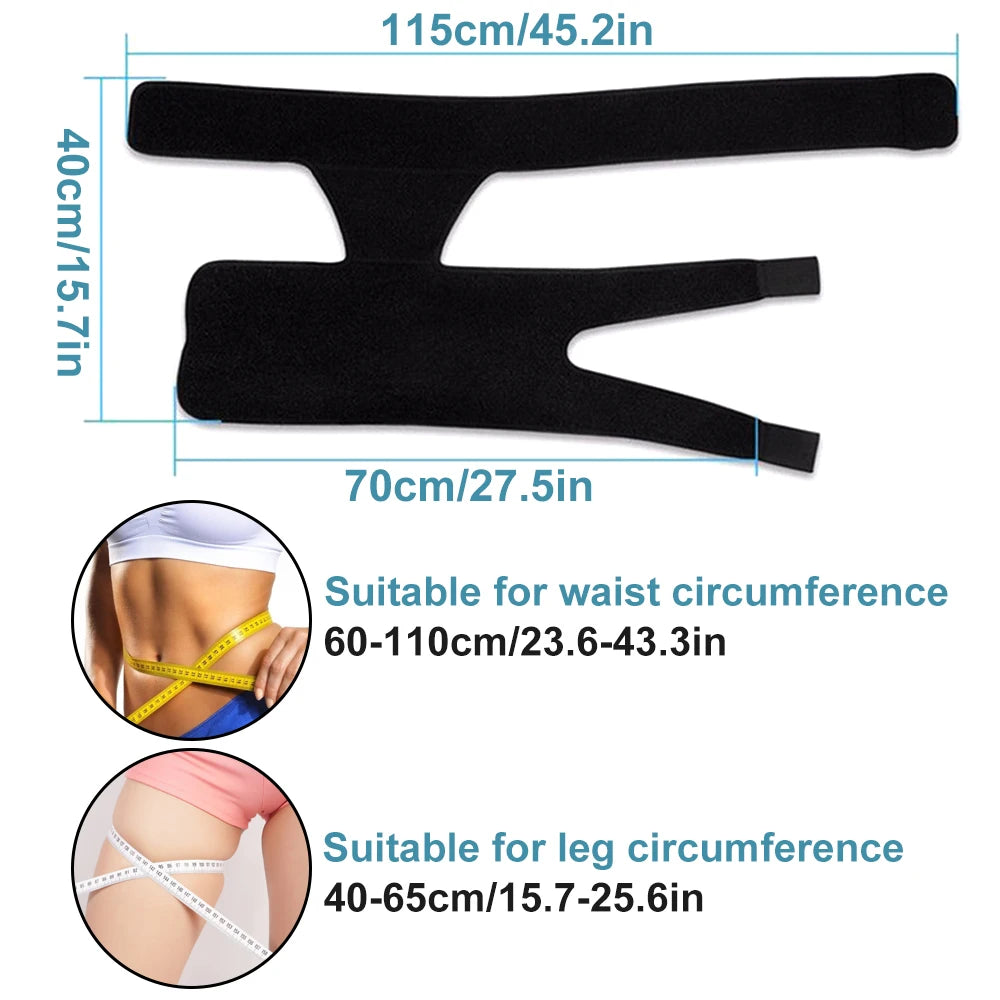 NEW Arrivals Hip Brace Thigh Compression Sleeve for Runners Cyclists Groin Support Straps Hip Stability Brace Protector Adductor Muscles and Tendons Around Groin, Quad & Hamstring Support