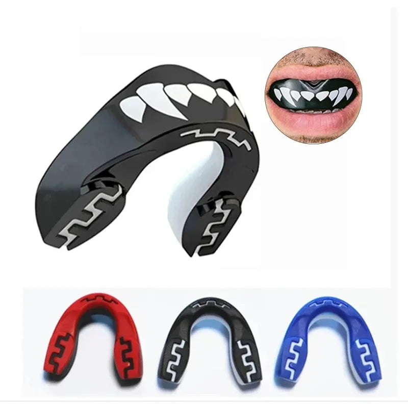 Blue/Red Color New Boxing Basketball Sports Mouth Guard Teeth Protection Professional Sports Braces Karate Taekwondo Fighting Training Muay Thai Protective Gear Boxing Braces