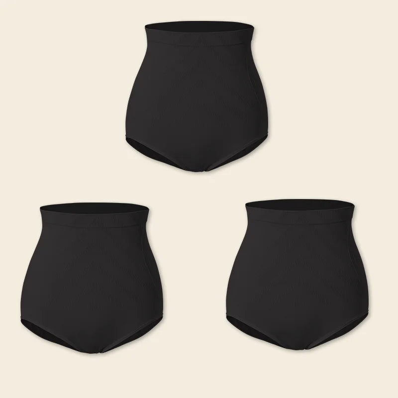 3 PCS Set Slimming High Waist Tummy Control Panties Women Briefs Panty Shaper Slimming Underwear Butt Lifter Belly Body Shapewear