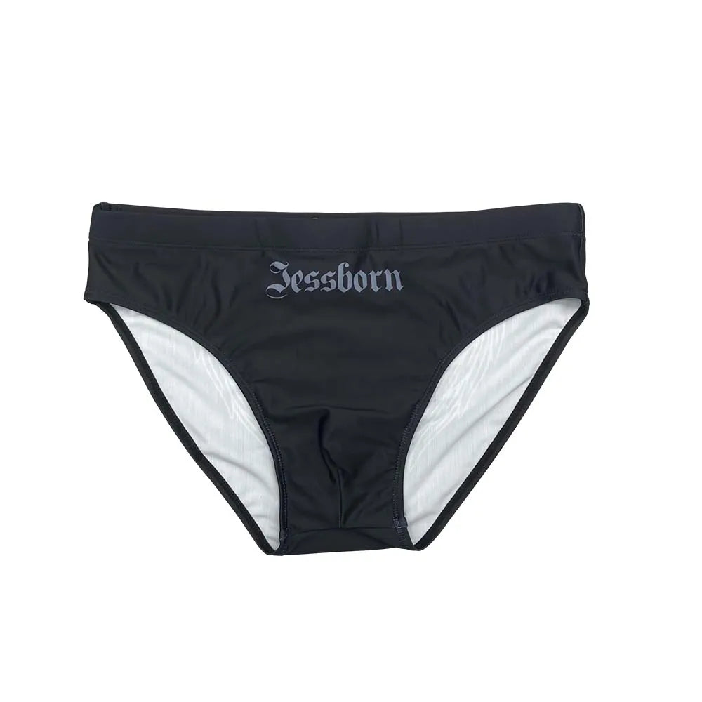 Summer Mens Back Wing Print Swim Briefs Sexy Low Waist Pad Push Up Bathing Suit Polyester Quick Dry Sport Beach Surfing Swimwear