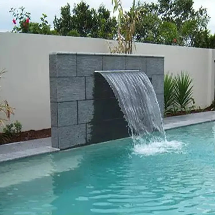 NEW 120CM RGB Remote Control 8 Colors EU/US Plug with Bulbs Automatic Underwater Waterfall Blade Fountain Spa 30/60/90/120cm Water Descent Wall Sheer Descent Cascade Mounted Colorful