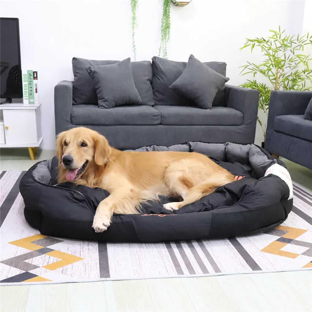 XXL Dog Bed for All Season Pet Calming Sleeping Mat Sofa Pet Kennel Cushion with Removable Cushion  Oxford Cover