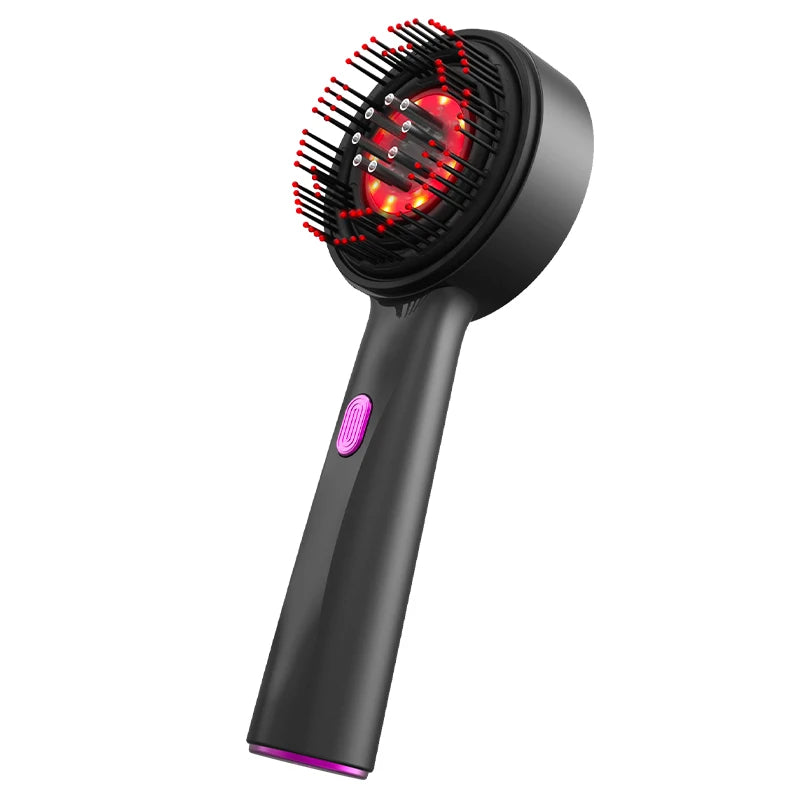Electric Vibration Massage Comb Red Light Therapy Hair Growth Treatment Therapy Device Accessories Massage Scalp Brush Anti Hair Loss Liquid Oil Applicator Hair Care Supplies