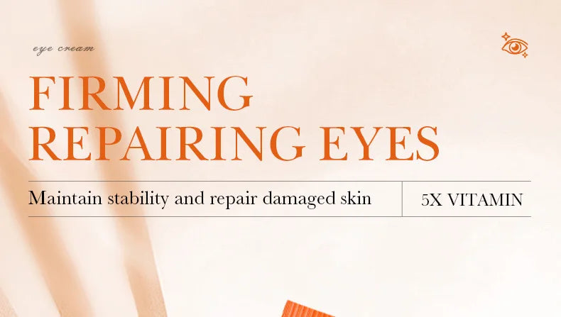 Vitamin C Eye Cream Anti Dark Circles Eyes Bags Remover Moisturizing Brightening Firming Skin Care Products for Eyes