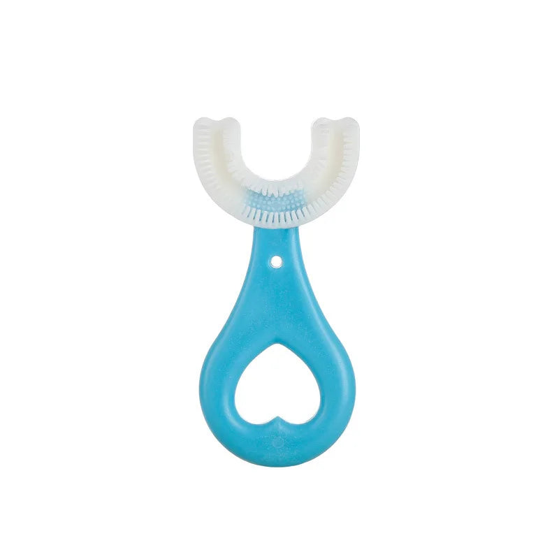 2 PCS Set Baby Toothbrush Children 360 Degree U-Shaped Child Toothbrush Teethers Baby Brush Silicone Kids Teeth Oral Care Cleaning Tools