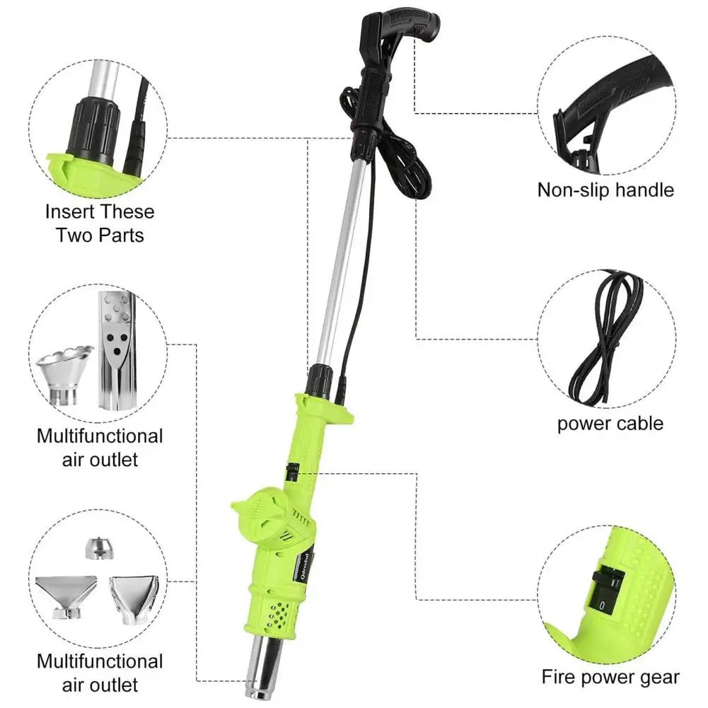 NEW Arrivals Garden Electric Weed Burner 3 Colors Electric Weed Control Device High Power Electric Weed Burner Wand with Adjustable for Efficient Home Outdoor Gardening Supplies
