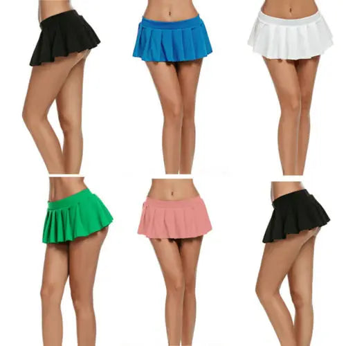 S-2XL UK Plus Size Multi-Colors New Fashion Sexy Hot Ladies Mini Skirt, Night Club Dance Prom Party Frill Short Skirts, Schoolgirl Pleated Evening Rave Beach Party Micro Skirts