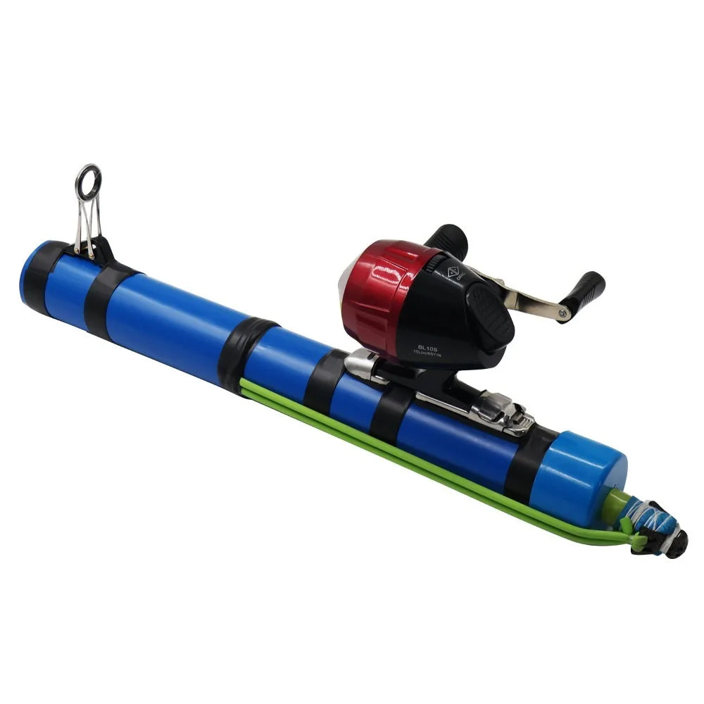 NEW Set Compact Fishing Catapult Rod Extendable Portable Fish Bait Launching Equipment Sturdy Lightweight Catapult Fishing Reel for River Lake Fishing