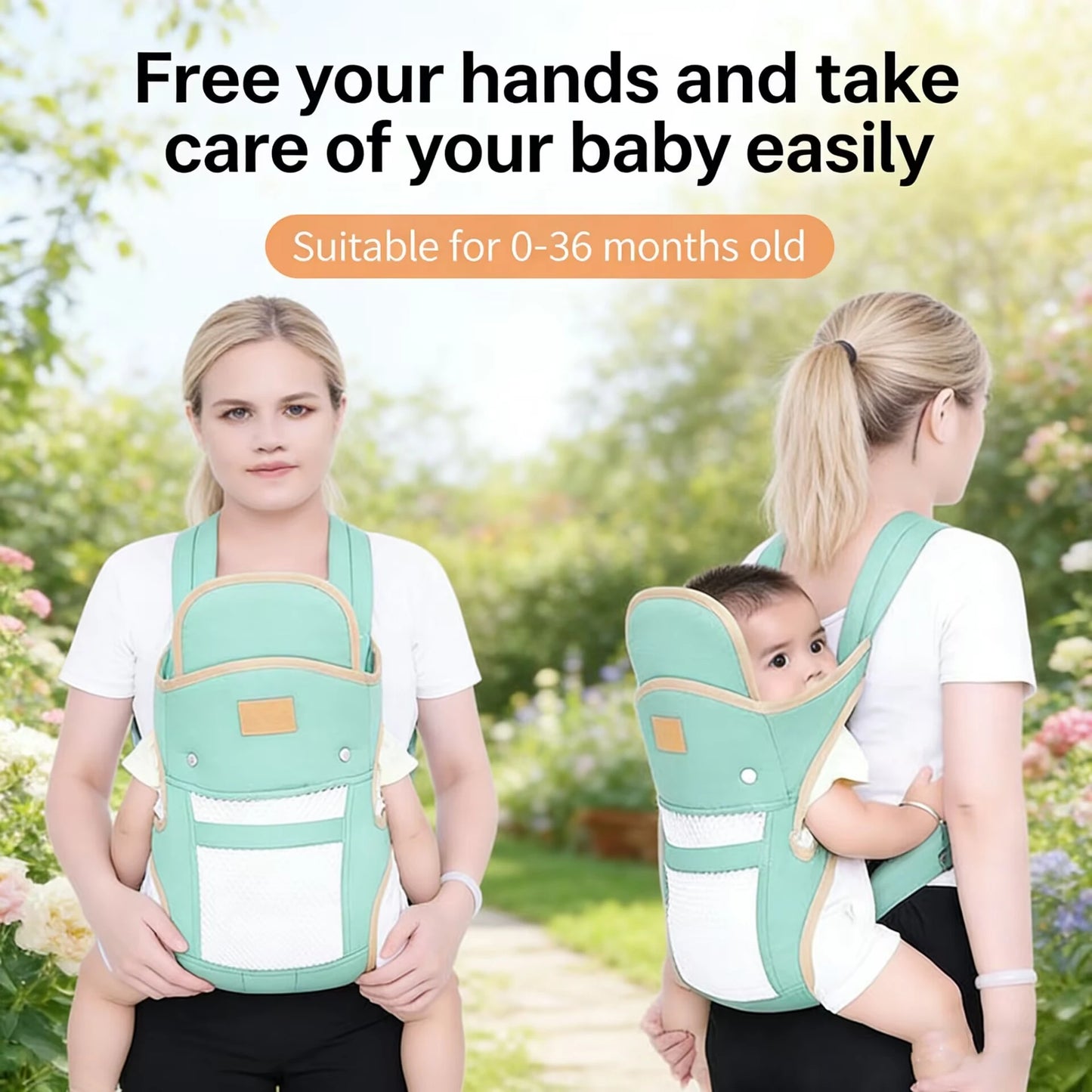 3 in 1 Outdoor Travel Baby Carrier20 Kg Load Bearing Ergonomic Kangaroo Infant Kid Sling  Back Front Facing Backpack Wrap Baby Bag 0-36 Months Mother's Baby Care Supplies