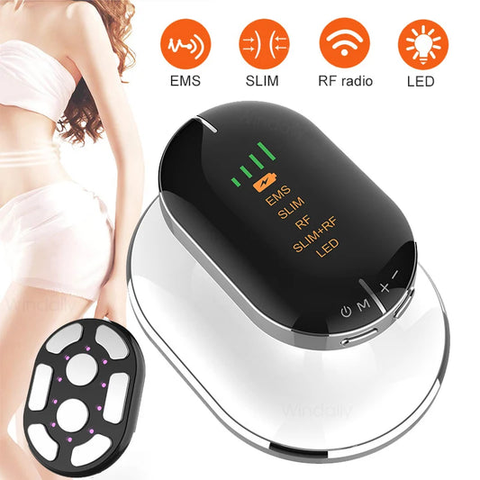 NEW Arrivals EMS & RF Radio Frequency Body Slimming Machine Fat Burner Slim Shaping Device LED Light Therapy Lose Weight Cellulite Massager Skin Care Accessories Health Care Supplies