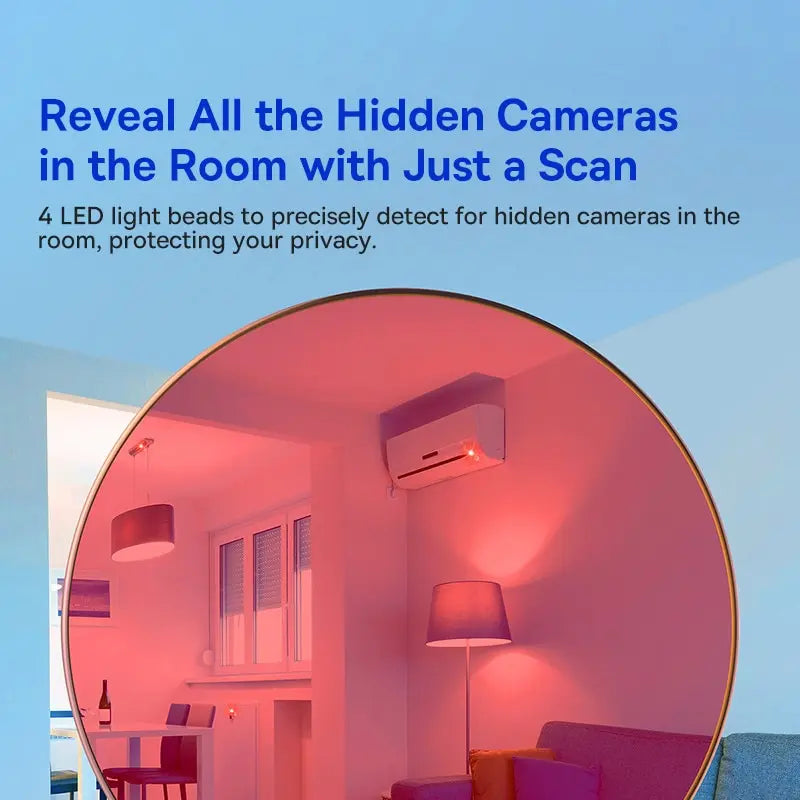 Anti-Spy Hidden Camera Detector Portable Detection Security Protection for Hotel Locker Room Public Bathroom