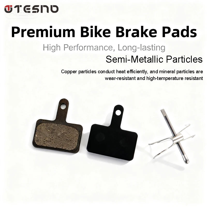 8 Pairs Set Bike Resin Disc Brake Pads - Wear-Resistant Hydraulic Brake Pads Compatible with SHIMANO B01S/B03S/B05S MTB Parts Bicycle Accessories Sport Tools