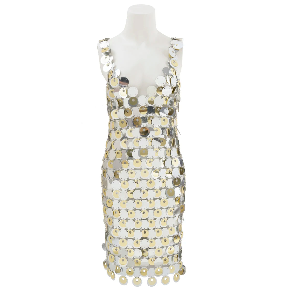 NEW Arrivals Sexy Shinny Gold Color Sequin Dress Women Nightclub Sling Skirt Body Chain Luxury Body Jewelry Party Accessories Ladies Girls Sexy Fashion Clothing Supplies