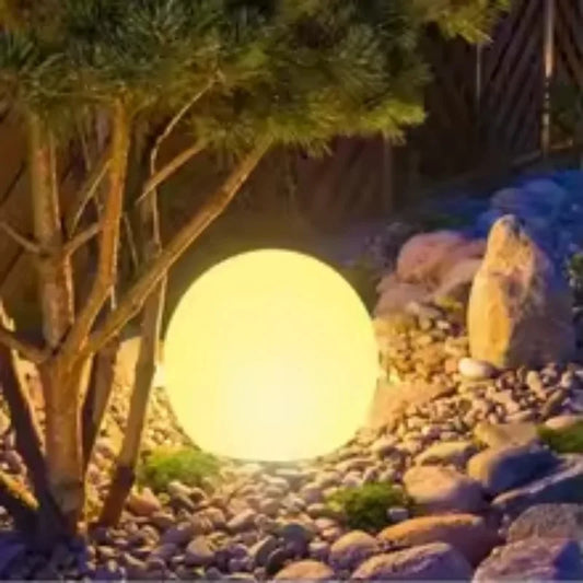 NEW Arrivals 25CM Japanese LED Ball Lamp Set USB Charging Remote Control Outdoors Lawn Lamp Swimming Pool Wedding Party Holiday Home Decoration Courtyard Atmosphere Light