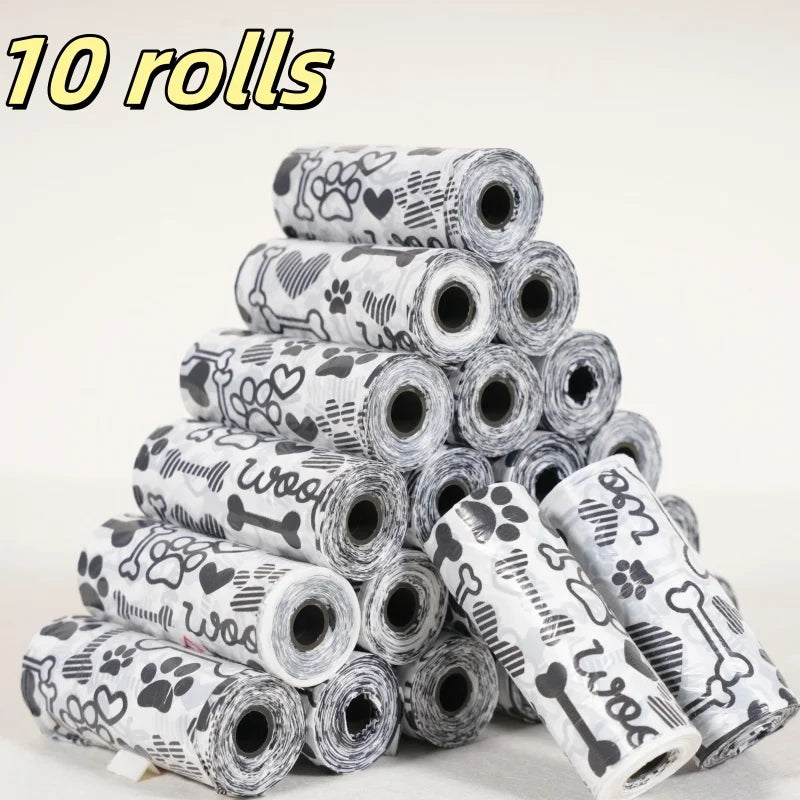 NEW Design 6/10 Rolls Set 180 Count Super Thick Dog Poop Bags, Leak-Proof Polyethylene Suitable For Cats & Dogs, Outdoor Pet Cleaning Supplies