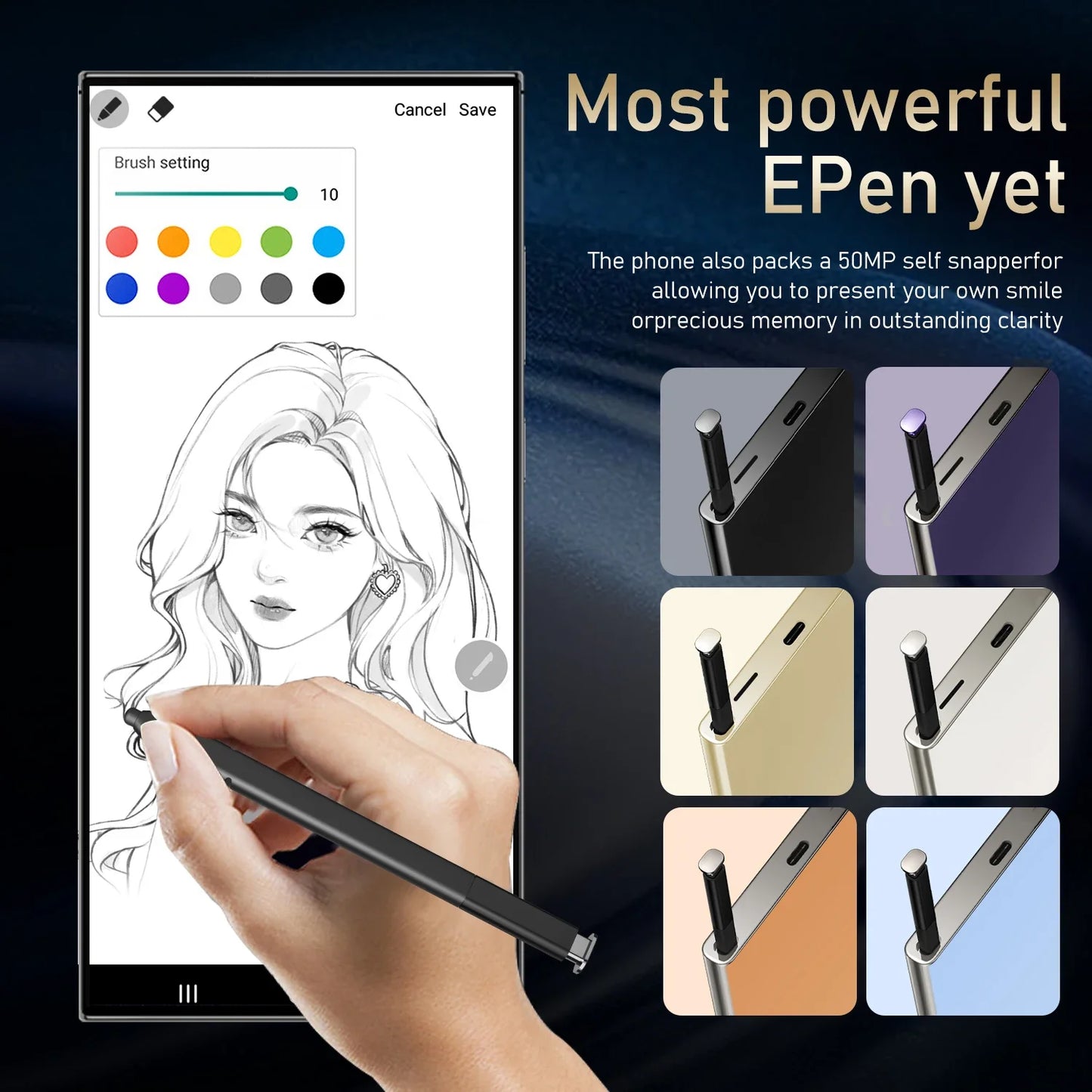 NEW S27 Ultrar 5 Colors Ultra Original Intelligent 5G Global Version Dual Card Dual Standby System 7.3inch 8000mAh Battery Android 14,  22 G + 2T