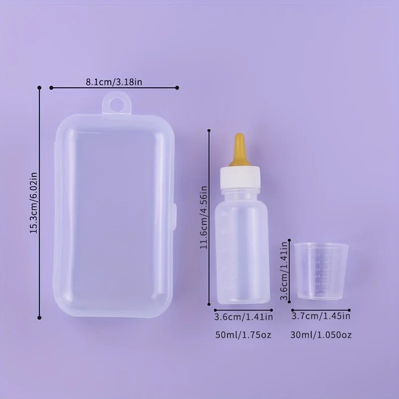 Pet Feeding Device Set Cat Dog Care Bottle Syringe Suit Newborn Kitten Feed Device with Feeding Bottle Puppy Medication Device