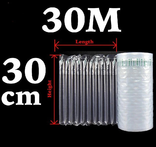 NEW Arrivals 30M-50M Inflatable Air Buffer Plastic Packaging Bump Filling Air Column Protective Bubble Bag Anti-Pressure Shock Express Mail Pocket Roll with Pump