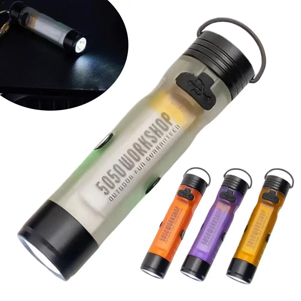 Emergency Portable Clip-On Mini Flashlight, Pocket Mini Flashlight Outdoor Key Clip Cap Ambient Led Light Long Endurance Emergency Outdoor Travel Hiking Camping