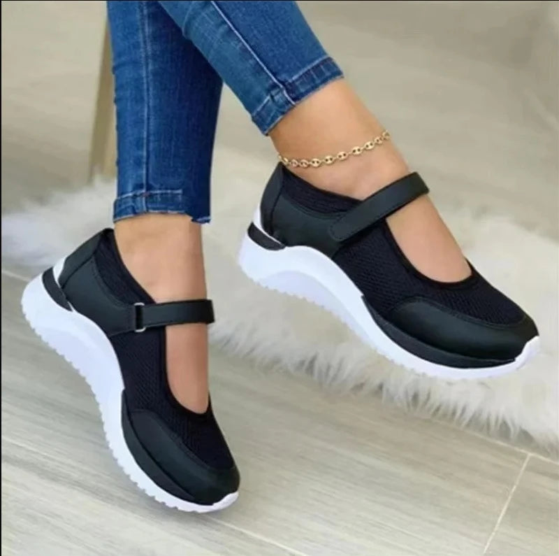 New Autumn Outdoor Women Breathable Mesh Shoes Woman Casual Platform Sneakers Female Travel Walking Footwear Vulcanized Shoes