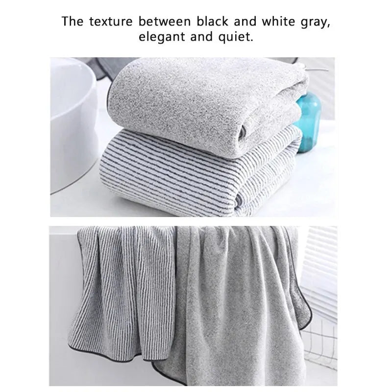 Bamboo Thickened Bath Towels for The Body Microfiber Towel for Gym Sports Shower Robe for Spa Bath Home
