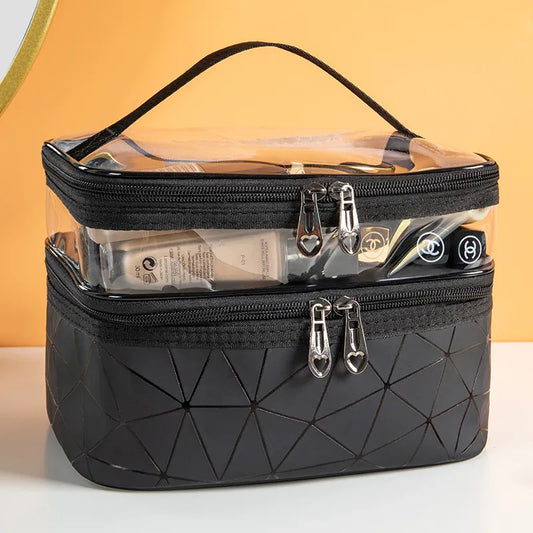 Double portable large capacity makeup bag Ringer travel multifunctional toiletry bag portable storage bag