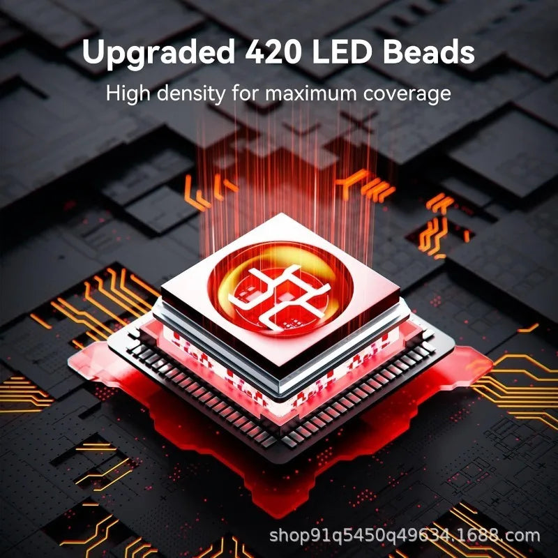 NEW Red Infrared Light Therapy Pad Skin Care 420 PCS 3 in1 LEDs Far Infrared Waist Back Shoulder Muscle Pain Yoga Mat Relief Relax Mat Women Body Care Supplies
