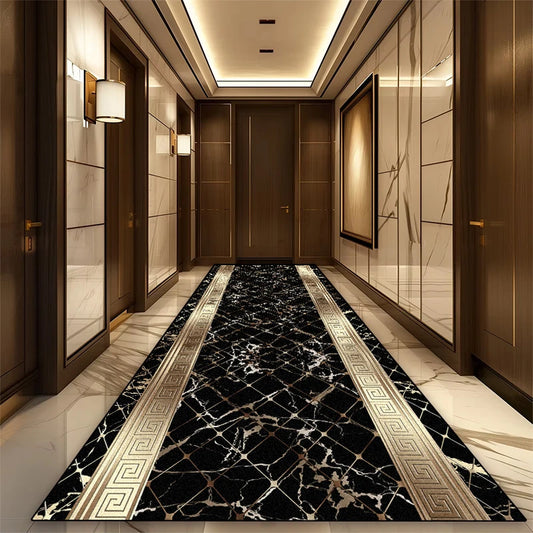 NEW Arrivals 8 Colors/Patterns 120CMx400CM European Luxury Long Corridor Carpet High End Lobby Decoration Entryway Rug Non-Slip Stairway Hallway Persian Rugs  Mats Washable Carpet