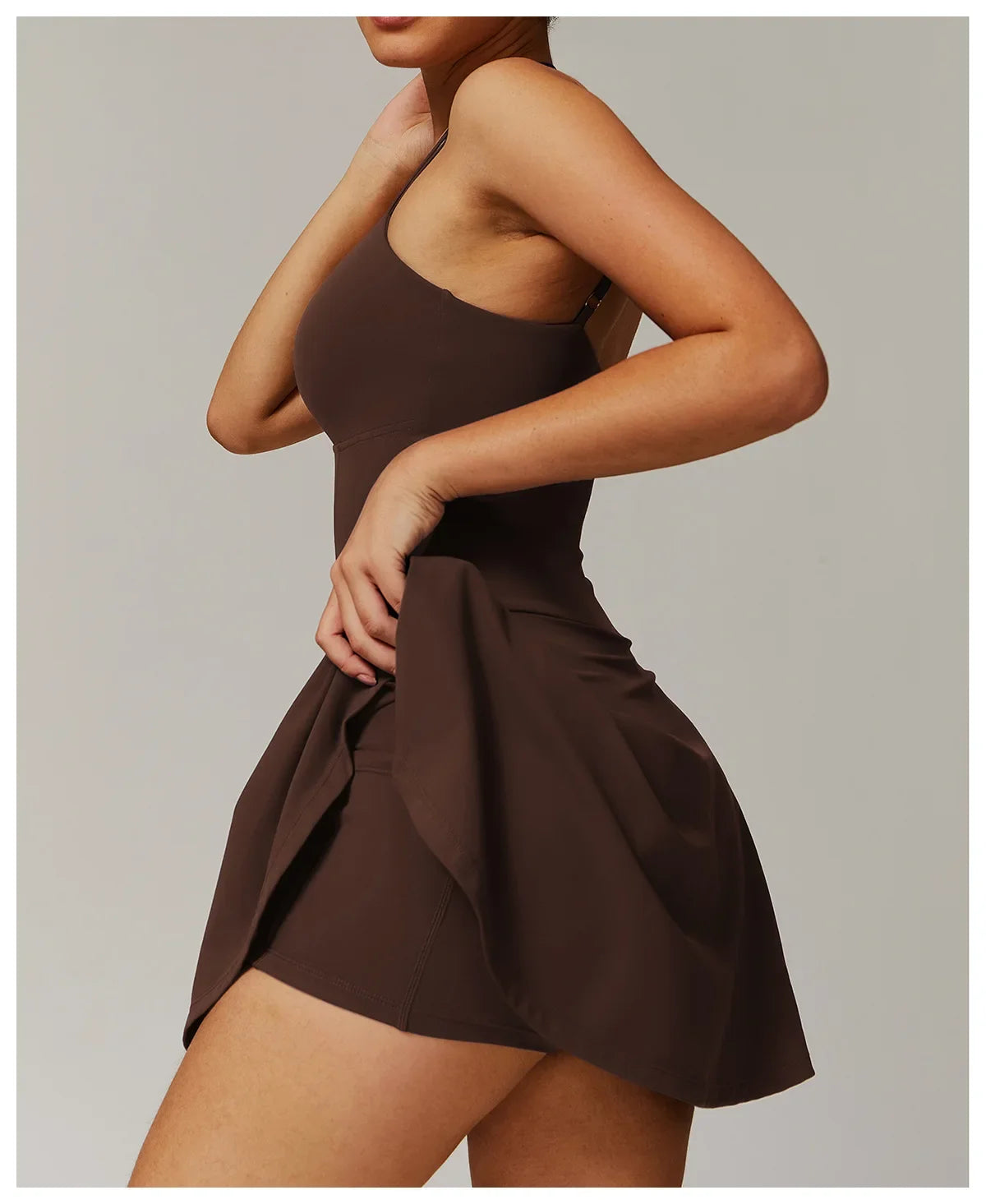 New S-50Kg- XL-80Kg 5 Colors Women Sleeveless Tennis Dresses Fitness Gym Clothes Yoga Jumpsuit Tracksuit Set running Sports Skorts Suspender Slip dress