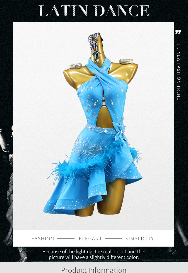 New Arrivals Adults Ladies Girls 2XXS-2XXL  Latin Dance Dress with Jewelry Ornaments Stage Outfit For Women Line Suit Ballroom Competition Dancing Clothes Dancewear skirt Girl Party Costume Prom Customized Ladies Dancing Dres