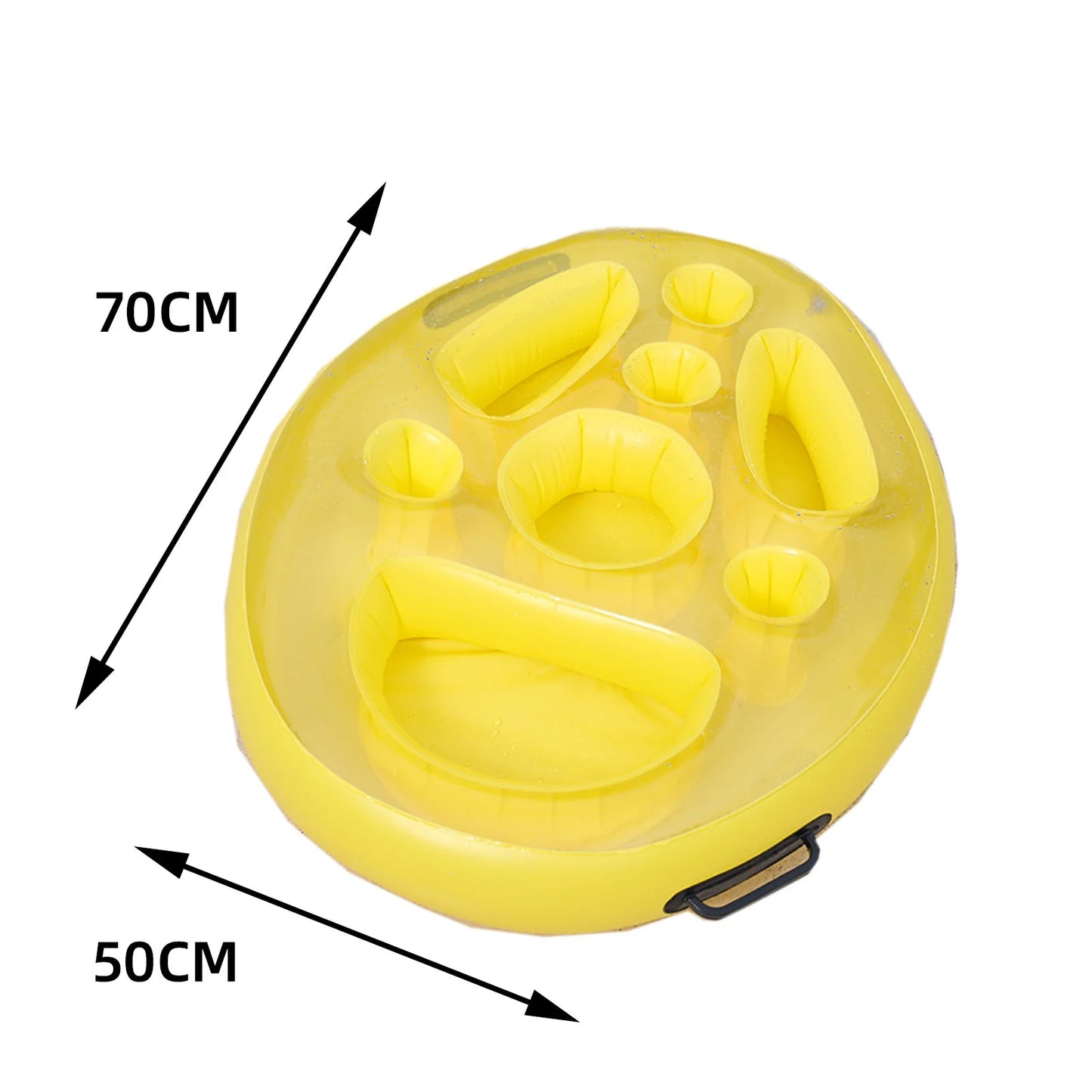 NEW 3 Colors  Inflatable Ice Bar Swimming Pool Beach Party Drink Cup Holder PVC Inflatable Fruit Tray Multifunctional Water Inflatable Cup Holder Summer Holiday Supplies