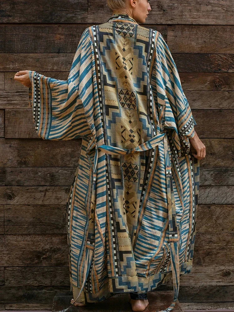 BRAND NEW 10 Colors/Patterns Luxury Beach Rayon Kimono Cover-Up Loose Swimsuit Cover Up Front Open Belt Kaftan Beach Pareo Dress Tunic Beach Wear